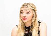 Chloe Moretz photos from The 5th Wave press conference 2015